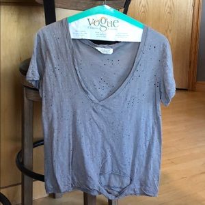 Distressed Audrey 3+1 V-Neck